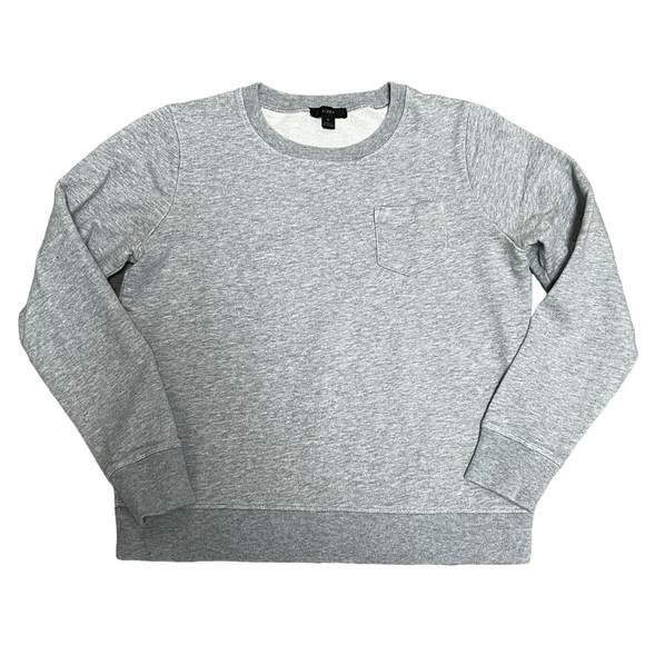 J. Crew Tops - J. Crew Pocket Sweatshirt Size Small Long Sleeve Pullover Gray Crewneck Top S